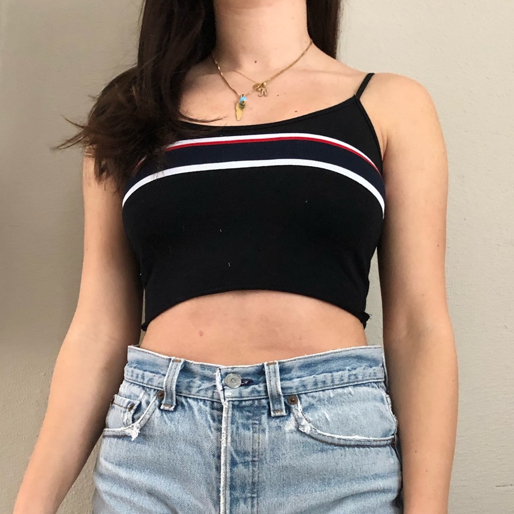Black crop top